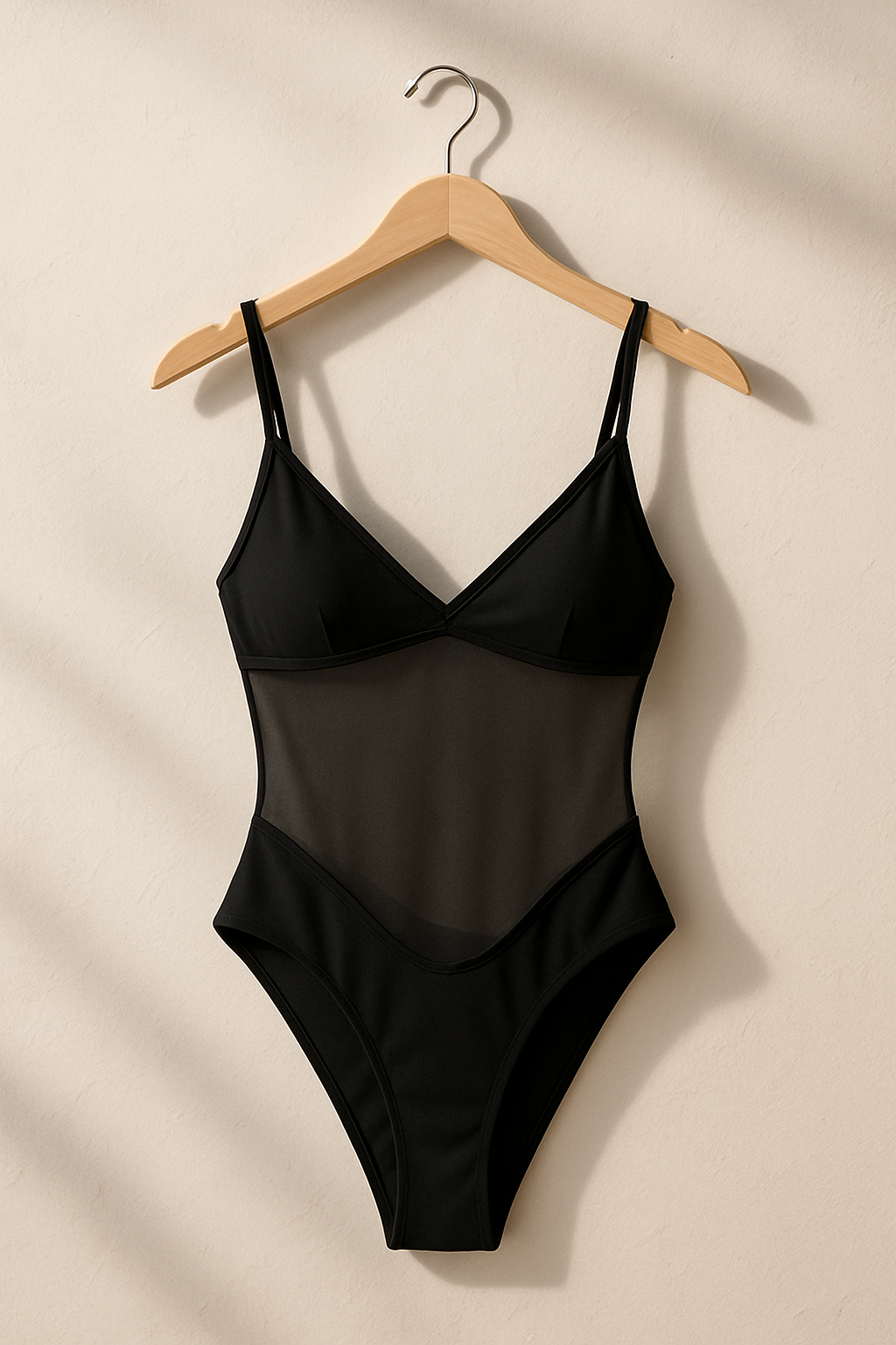 Selena | Body intero nero con inserti in tulle – Sensual Elegance - - hogar - Concept Palermo