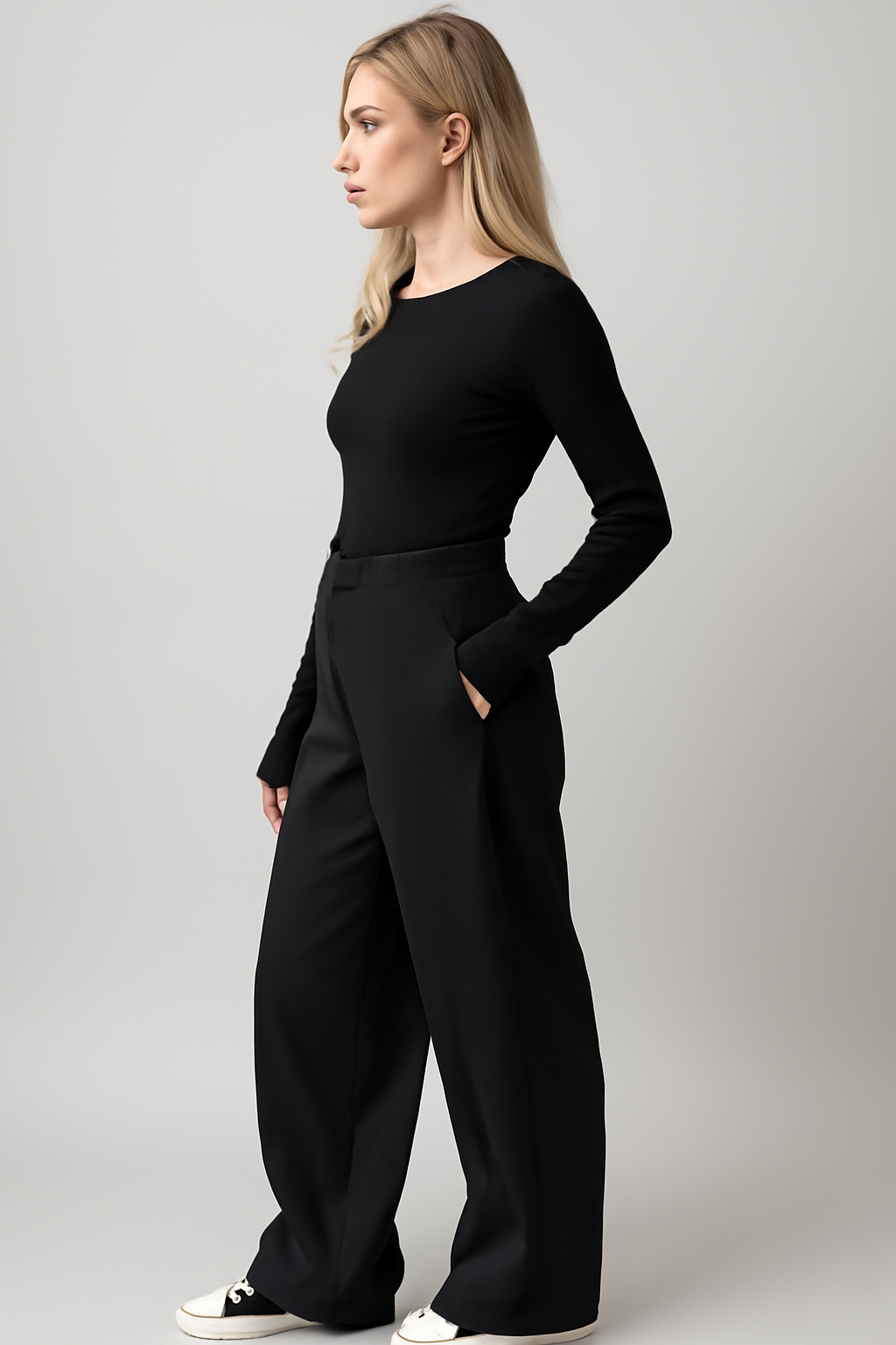 Nina | Baggy Kalhoty Eleganza senza sforzo con una vestibilità rilassata - - pantalon baggy homme - Concept Palermo