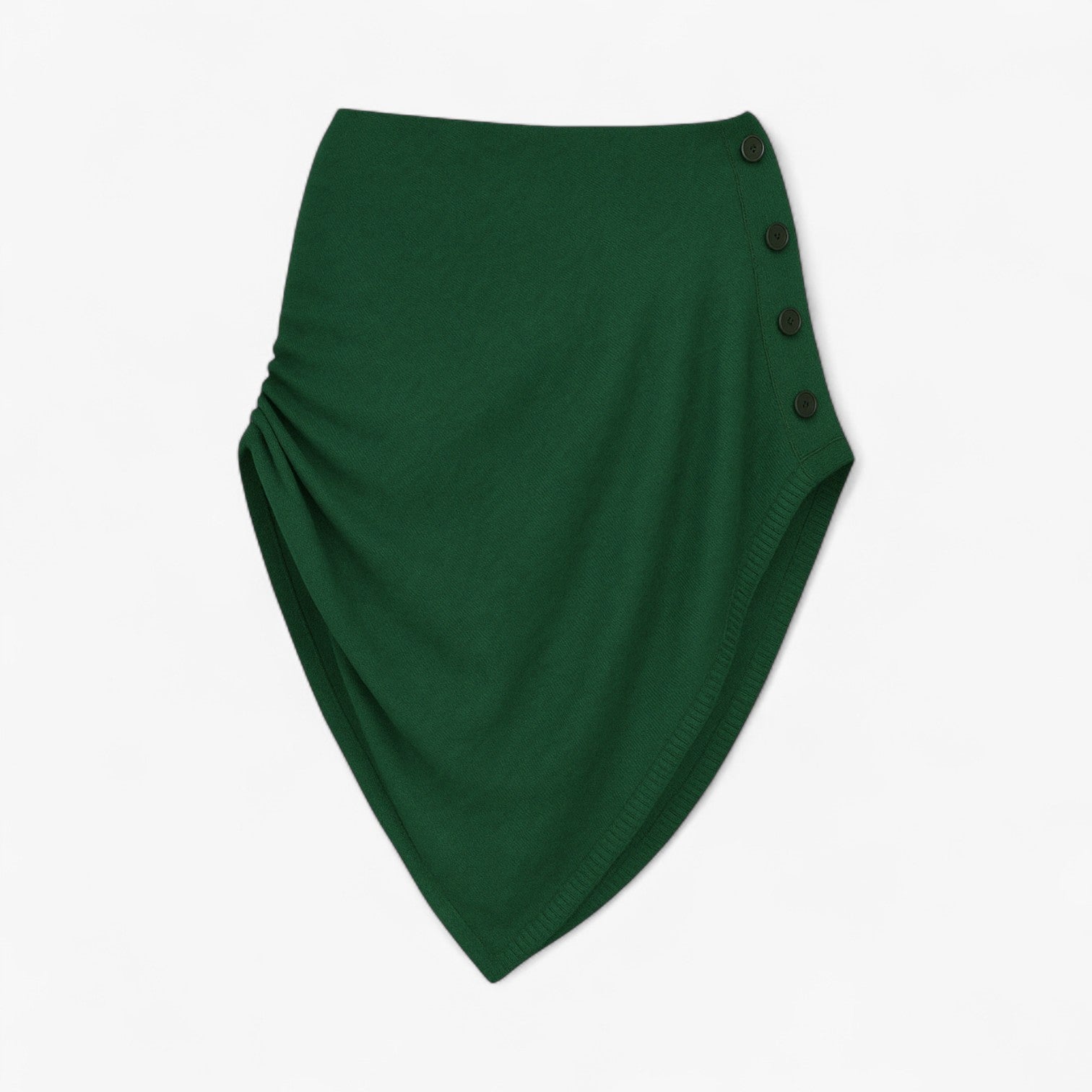 Nics | Mantella solida - Calore avvolgente in ogni cucitura - Verde scuro - dames dames Gebreide jurken Dames jurken dames kleding Gebreide truien - Concept Palermo