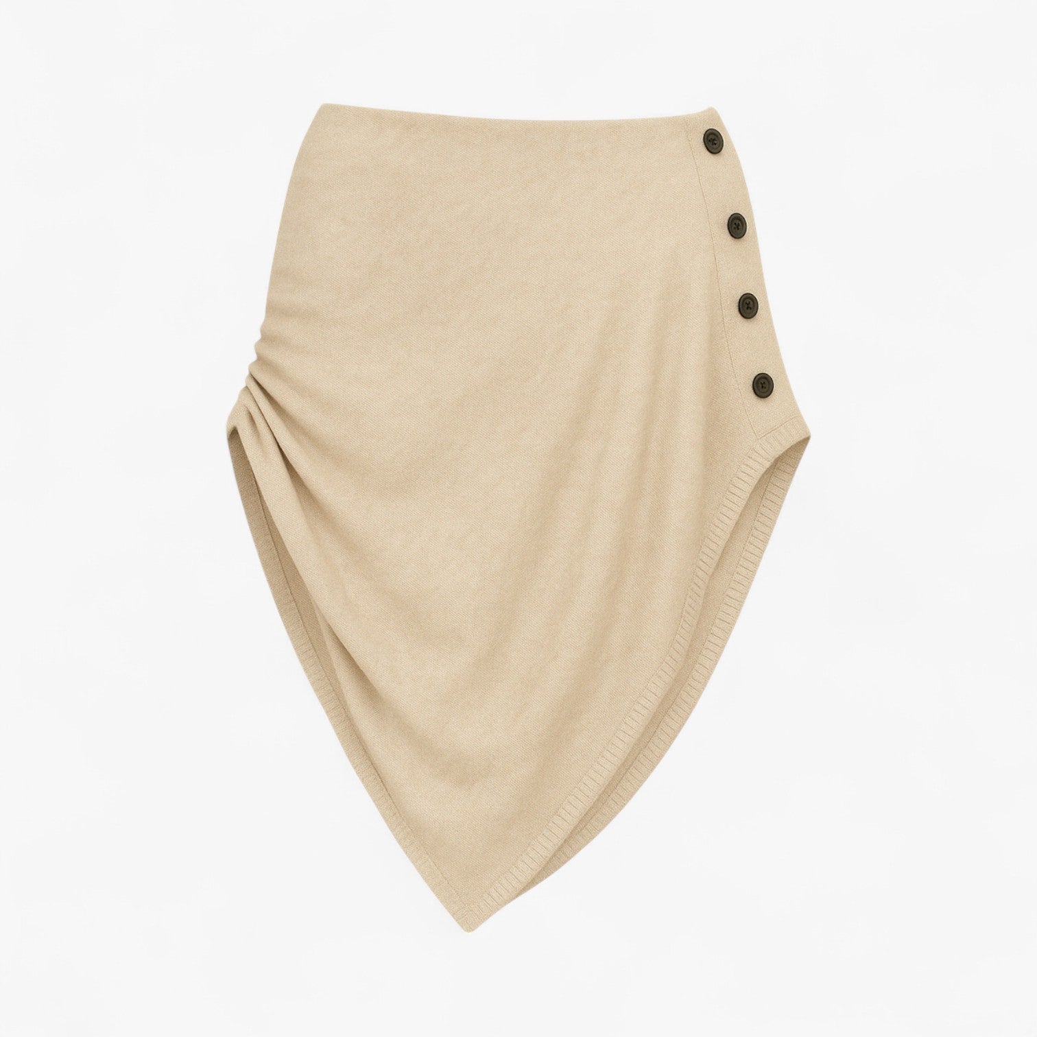 Nics | Mantella solida - Calore avvolgente in ogni cucitura - Colore grano - dames dames Gebreide jurken Dames jurken dames kleding Gebreide truien - Concept Palermo