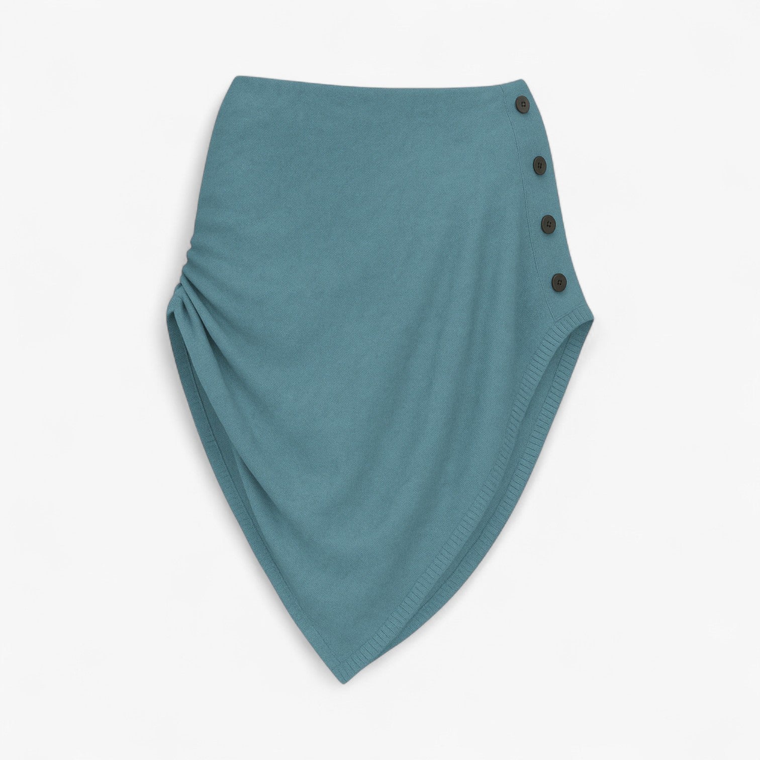 Nics | Mantella solida - Calore avvolgente in ogni cucitura - Blu pavone - dames dames Gebreide jurken Dames jurken dames kleding Gebreide truien - Concept Palermo