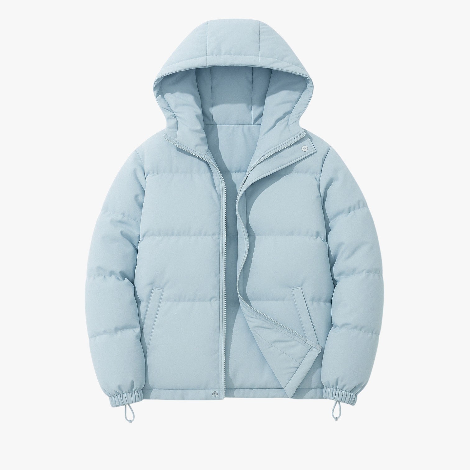 Emery | Giacca con cappuccio casual con zip - Azzurro - Bequeme Passform Frauen Frauen Jacke Jacke Lässig Mode Stilvoll StilvolleJacke - Concept Palermo