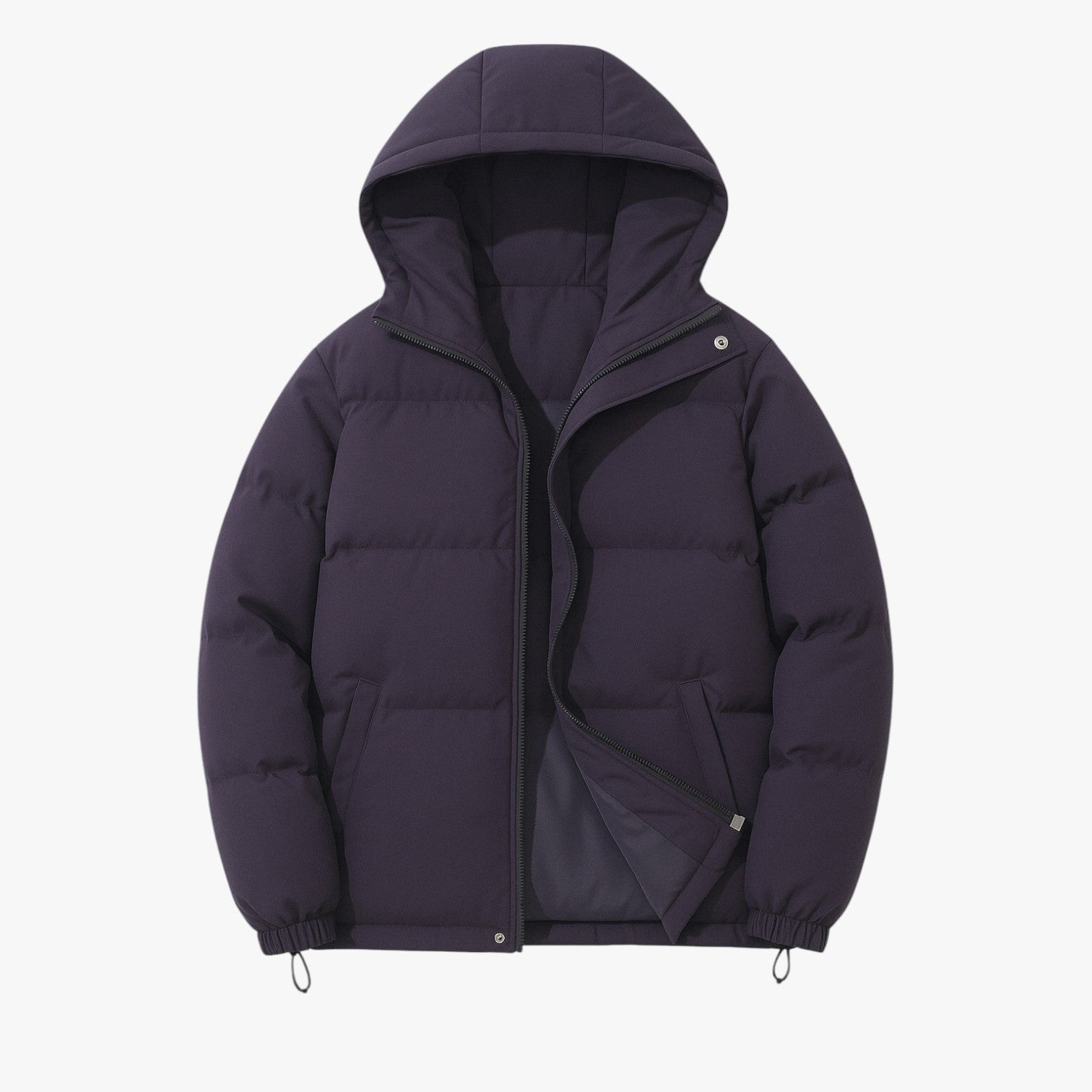 Emery | Giacca con cappuccio casual con zip - Viola - Bequeme Passform Frauen Frauen Jacke Jacke Lässig Mode Stilvoll StilvolleJacke - Concept Palermo