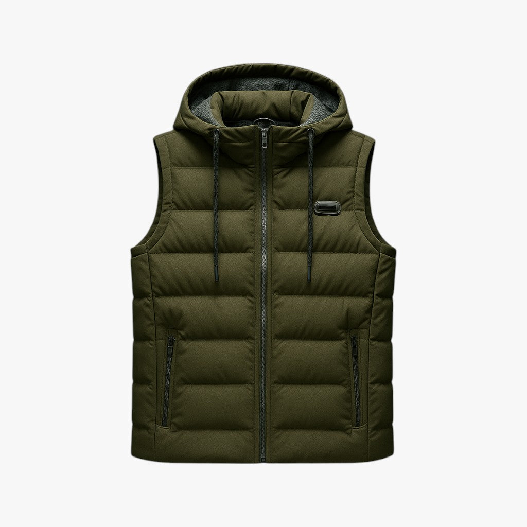 Clément | Gilet Invernale - Spessore Morbido per Massimo Comfort - Verde - Alltagskleidung Bequeme Passform Freizeitkleidung Herbstmode Herrenmode Jacken Klassisches Design Oberbekleidung Stilvoller Look Warme Jacke Wintermantel - Concept Palermo
