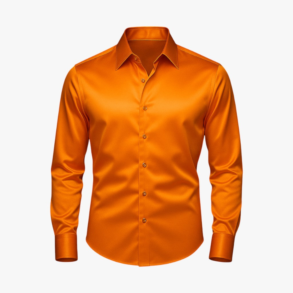 Gaël | Camicia Casual Chic - Look Moderno, Sensazione Premium - Arancione - Entspanntes Hemd Frauen Hemd Hemd für Männer Hemden Hemden & Oberteile Hemden für Männer Hemden und Oberteile Herrenhemd Kleidung Komfort Komfort-Hemd Lässig Mode Männer Hemden Oberbekleidung Stilvoll Stylische Hemden Stylisches Hemd - Concept Palermo