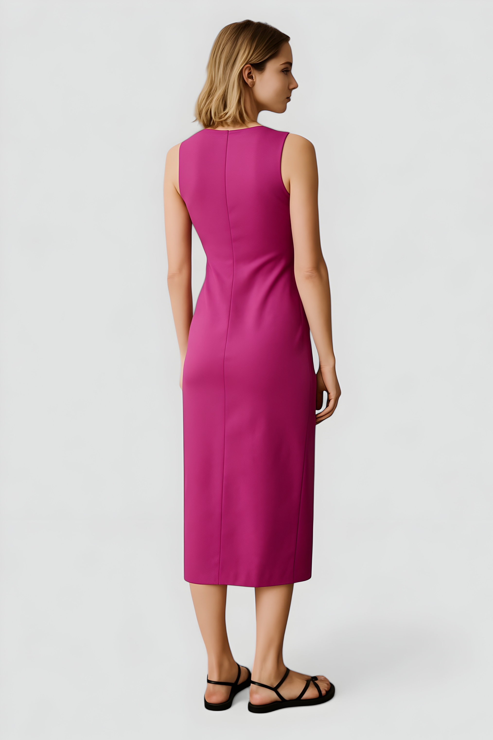 Martha | Abito Elegante da Cerimonia in Raso Lucido - - abito con spacco abito elegante abito in diverse colorazioni abito in raso abito per eventi abito raffinato abito taglia unica vestito con scollatura vestito da sera vestito stretch - Concept Palermo