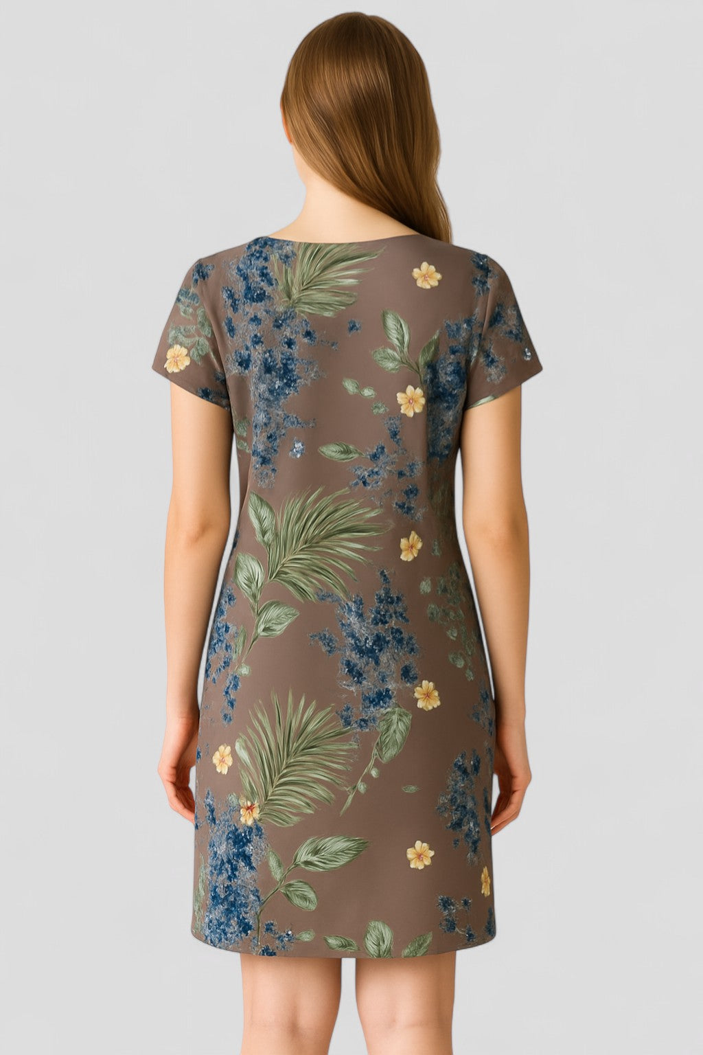 Carmine | Abito Donna Casual Stampa Naturale Comodo - - abbigliamento comodo abito casual abito con stampa abito versatile moda femminile stile informale tessuto traspirante vestibilità ampia vestito estivo - Concept Palermo