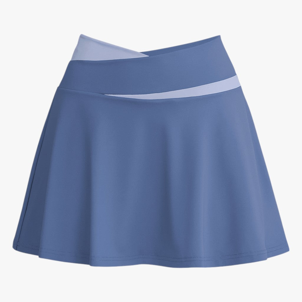 Talia | Gonna sportiva a vita alta con pantaloncini integrati - Blu - - Concept Palermo