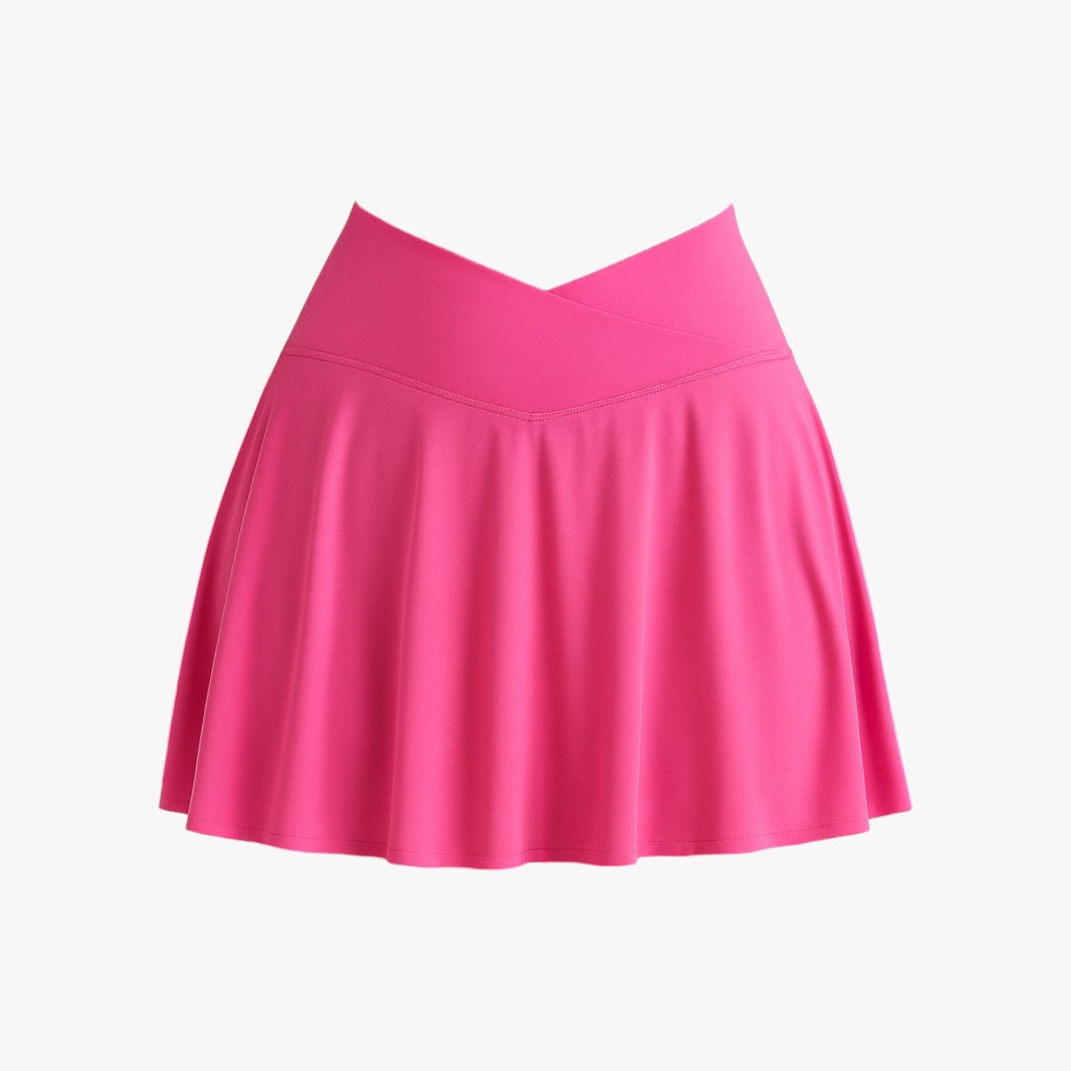 Clara | Gonna sportiva elasticizzata con shorts integrati - Rosso Borgogna - - Concept Palermo