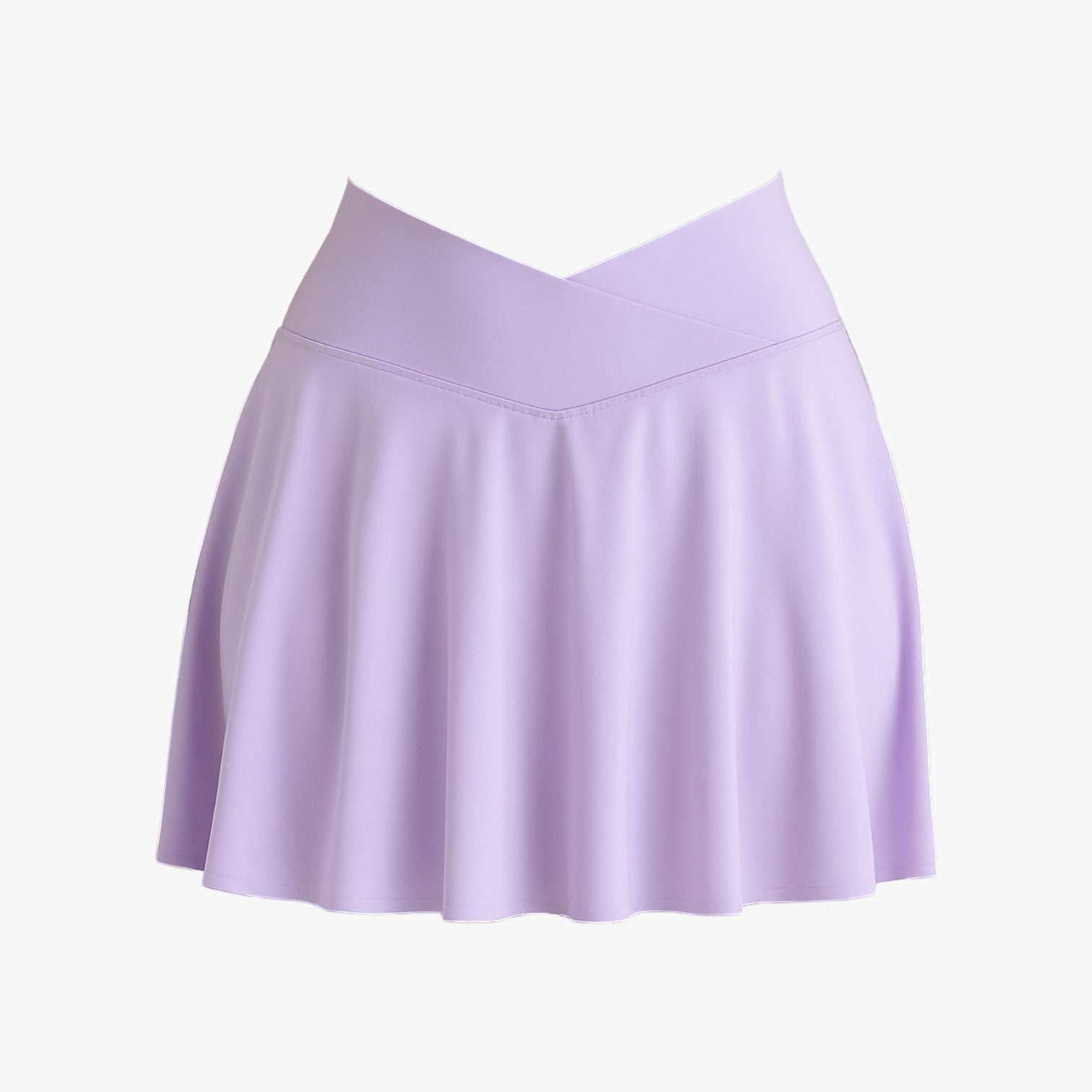 Clara | Gonna sportiva elasticizzata con shorts integrati - Viola - - Concept Palermo