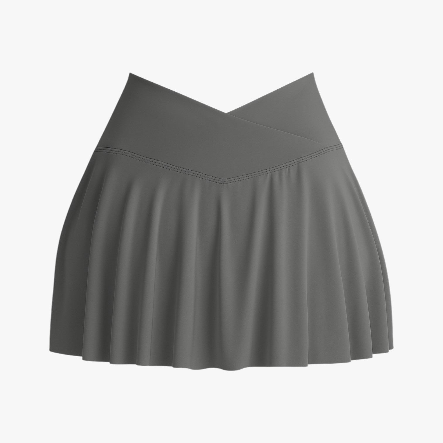 Clara | Gonna sportiva elasticizzata con shorts integrati - Grigio - - Concept Palermo