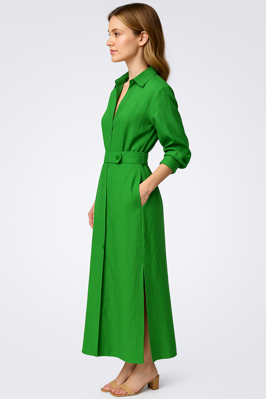 Maggie | Abito Maxi Elegante con Scollatura a V per Donna - - abito lungo elegante abito lungo scollatura a V abito maxi eleganza abito traspirante abito versatile occasioni look raffinato estate maxi dress estate moda estiva chic vestito estivo donna vestito senza maniche - Concept Palermo