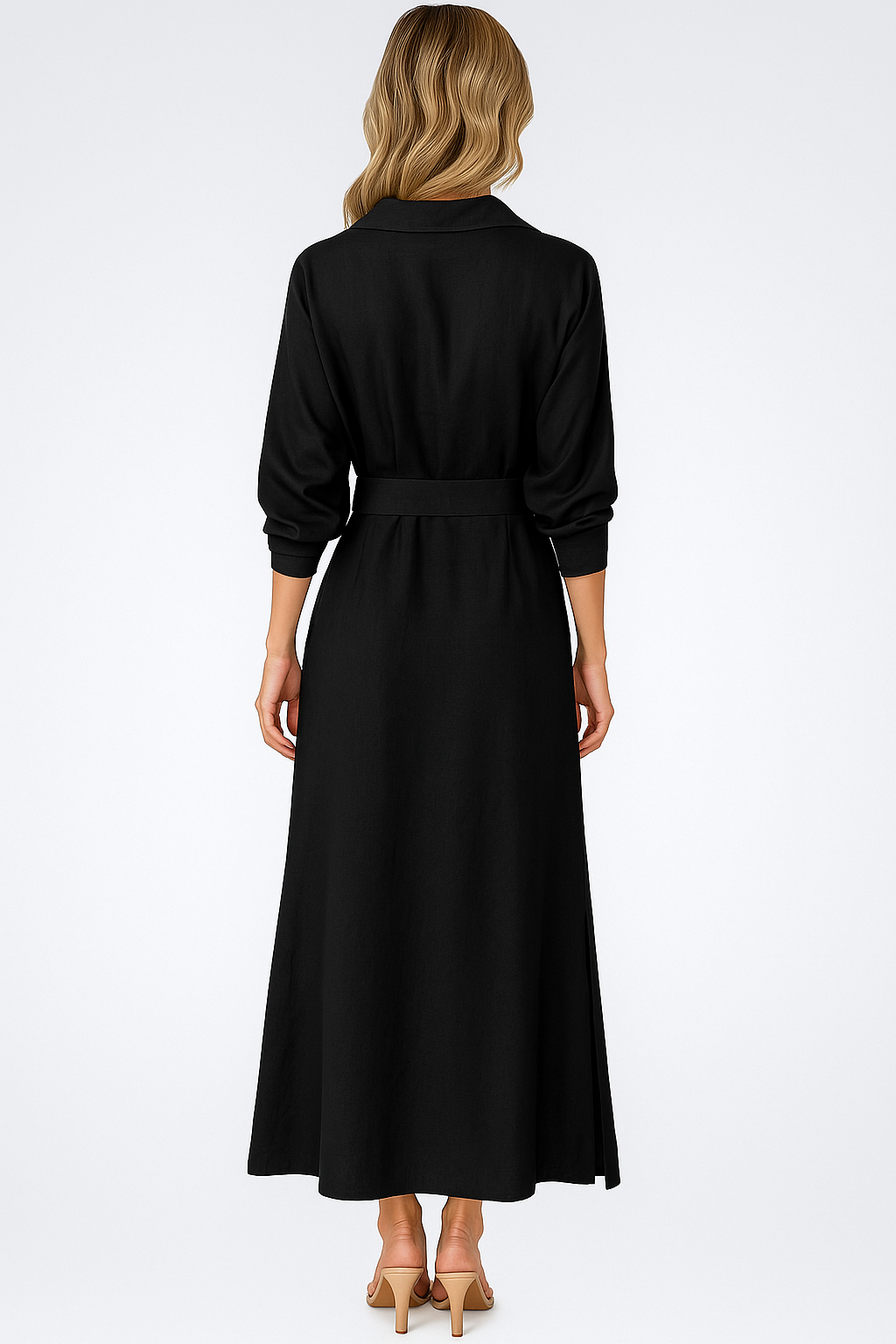 Maggie | Abito Maxi Elegante con Scollatura a V per Donna - - abito lungo elegante abito lungo scollatura a V abito maxi eleganza abito traspirante abito versatile occasioni look raffinato estate maxi dress estate moda estiva chic vestito estivo donna vestito senza maniche - Concept Palermo