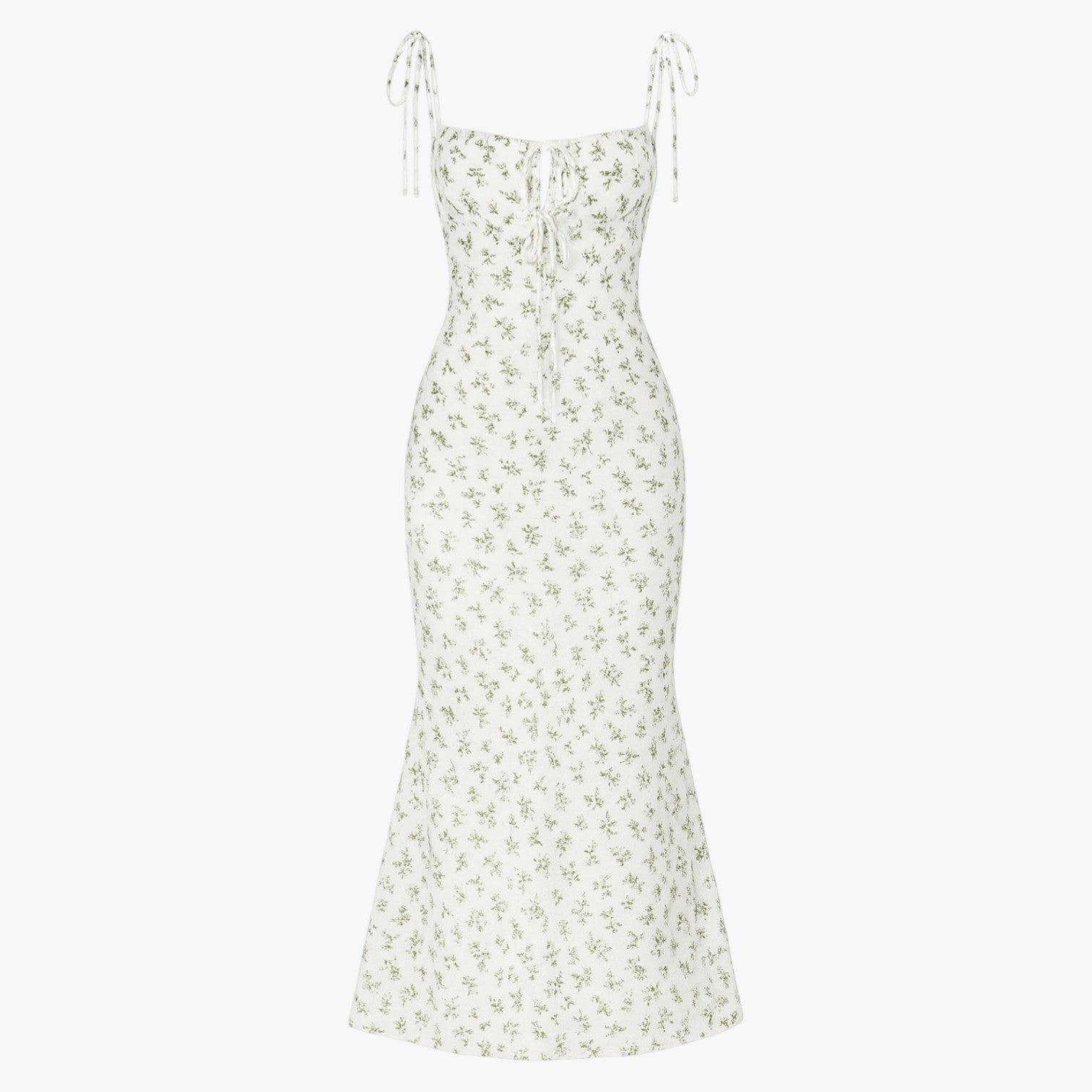 Siena | Elegante abito da spiaggia con stampa floreale in forma bodycon - Verde - - Concept Palermo