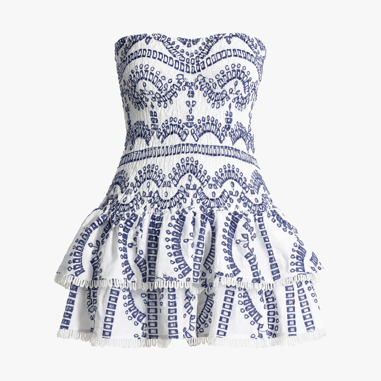 Elena | Vestito senza spalline snellente con scollature - BLU - - Concept Palermo