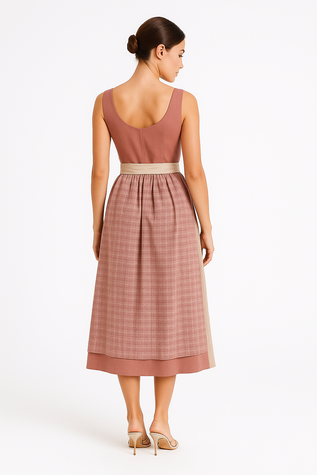 Palma | Vestito midi tradizionale con fiocco e dettagli retrò - - Frauen Kleider Summer - Concept Palermo