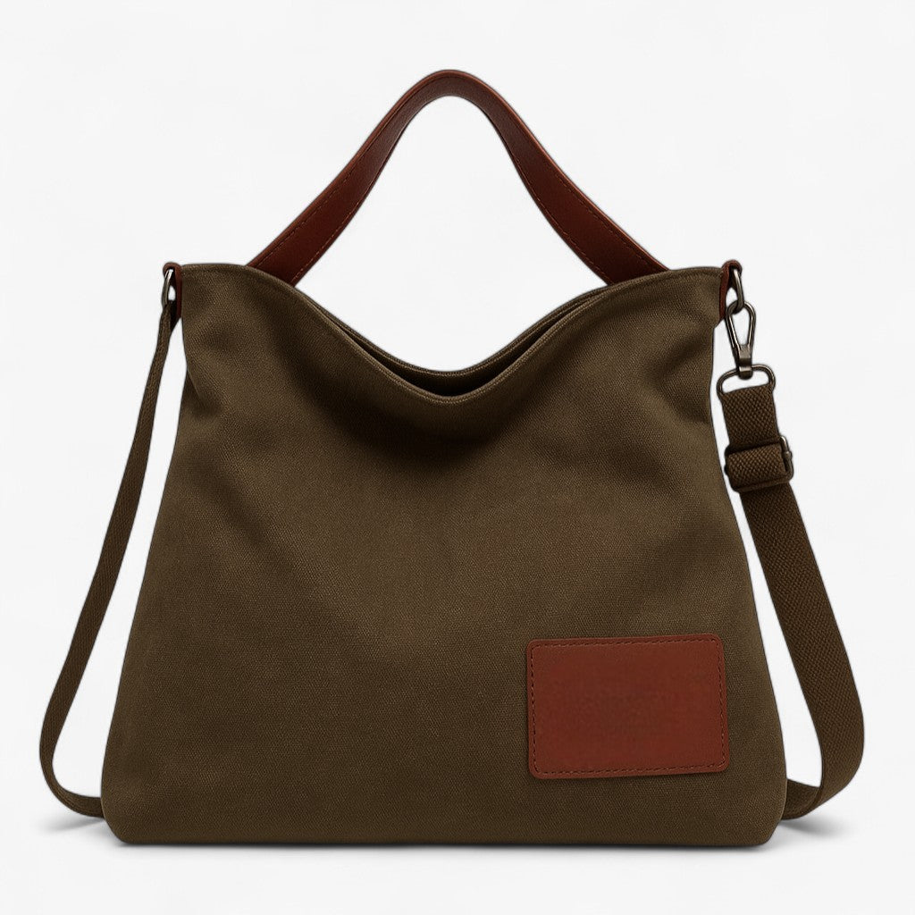 AdeleBag | Borsa a tracolla in tela - Design semplice, versatilità quotidiana - Verde - Old (Google) old_google - Concept Palermo