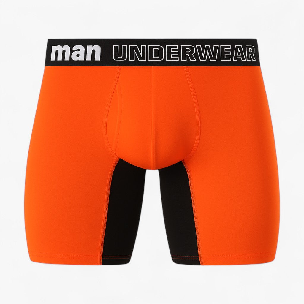 Donald™ | Intimo - Fibra di bambù - Premium - Con apertura (3+1 Gratis) - Arancione-Nero - - Concept Palermo