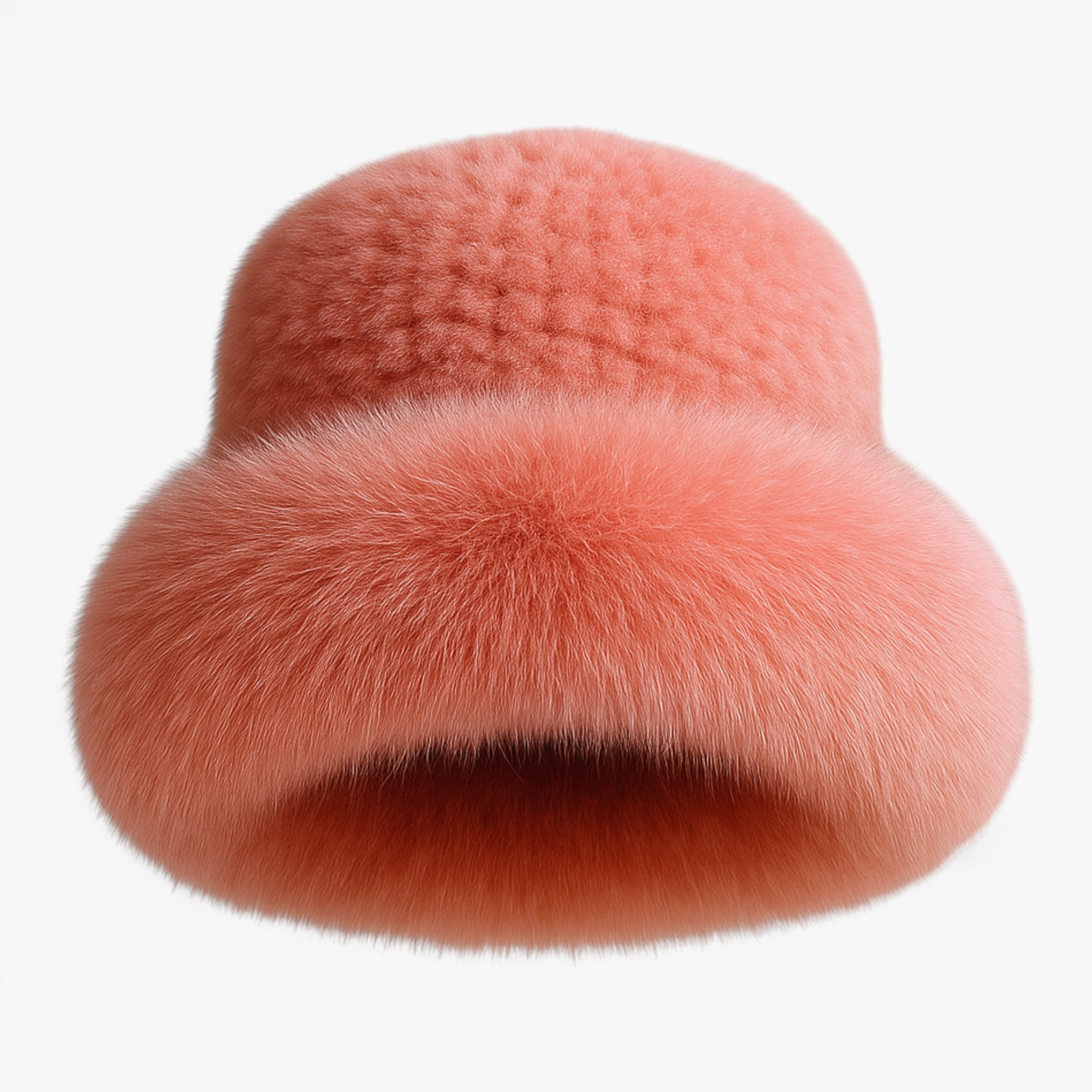Elena | Cappello Donna Invernale in Pelliccia Elegante - Rosa - accessorio elegante berretto di lusso cappello caldo cappello da donna cappello di pelliccia cappello di visone cappello di volpe cappello fatto a mano cappello invernale moda inverno - Concept Palermo