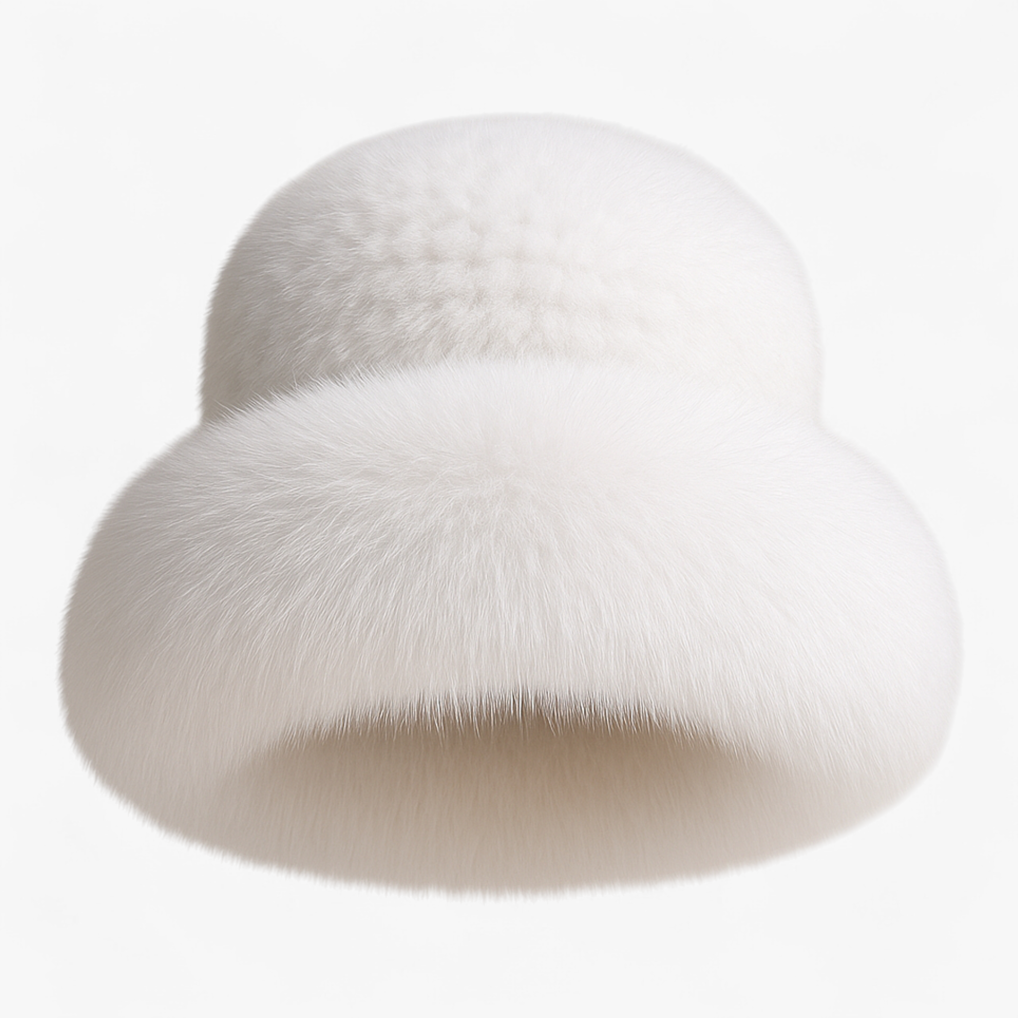 Elena | Cappello Donna Invernale in Pelliccia Elegante - Bianco - accessorio elegante berretto di lusso cappello caldo cappello da donna cappello di pelliccia cappello di visone cappello di volpe cappello fatto a mano cappello invernale moda inverno - Concept Palermo
