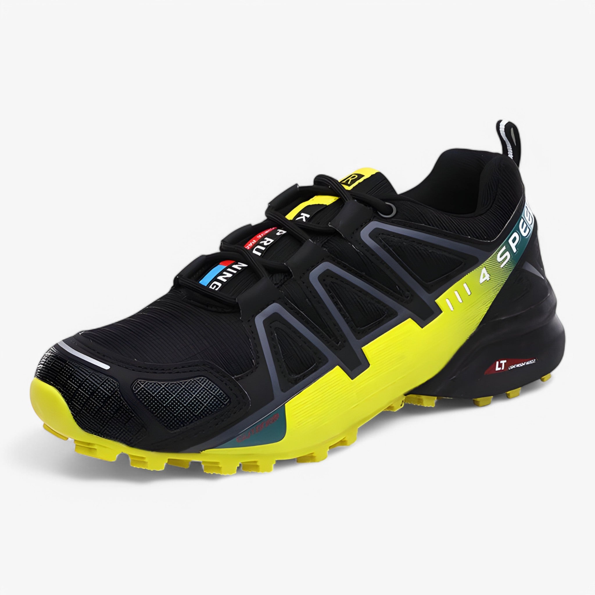 Kurt - Comoda scarpa da trekking per uomo - Nero-giallo - - Concept Palermo
