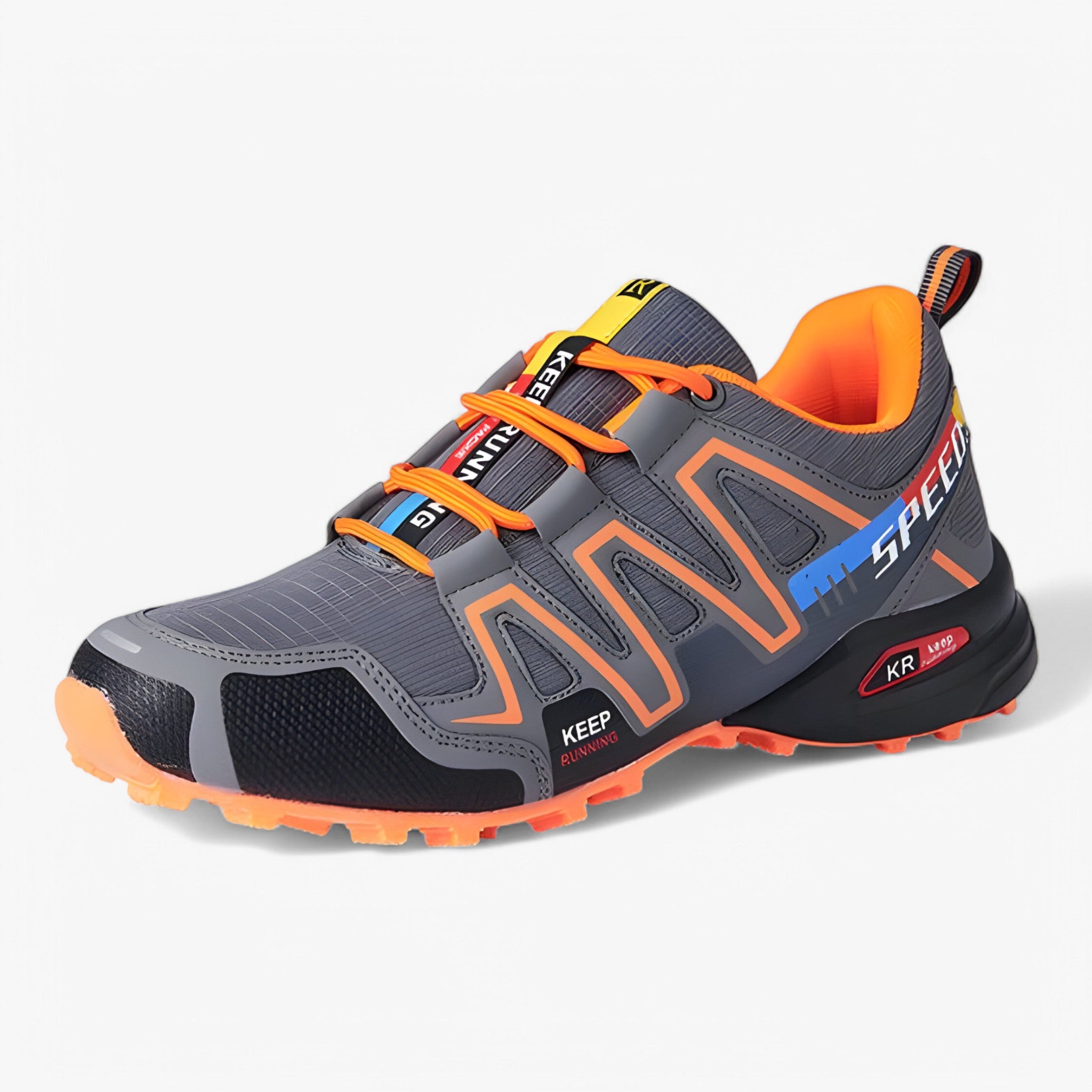 Kurt - Comoda scarpa da trekking per uomo - Grigio-arancio - - Concept Palermo