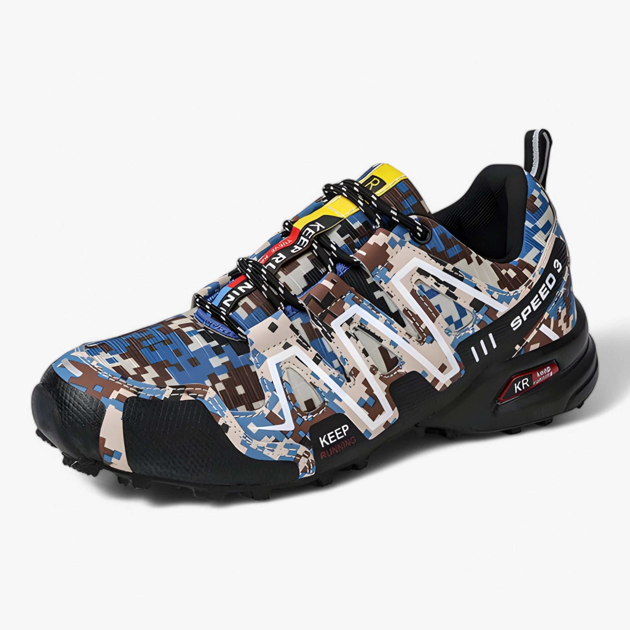 Kurt - Comoda scarpa da trekking per uomo - Beige-blu - - Concept Palermo