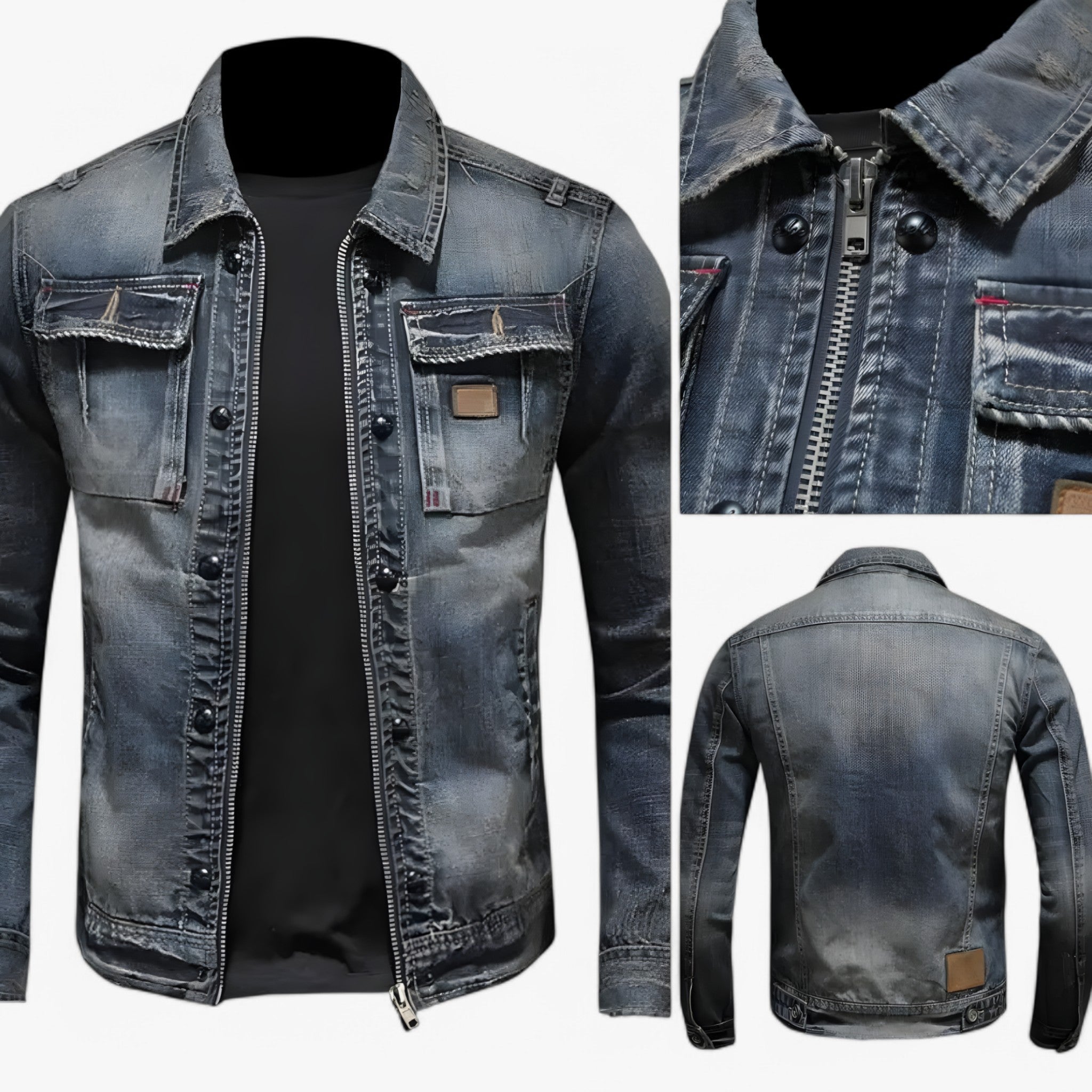 Allan | Giacca di Jeans Elegante - - 121 - Concept Palermo
