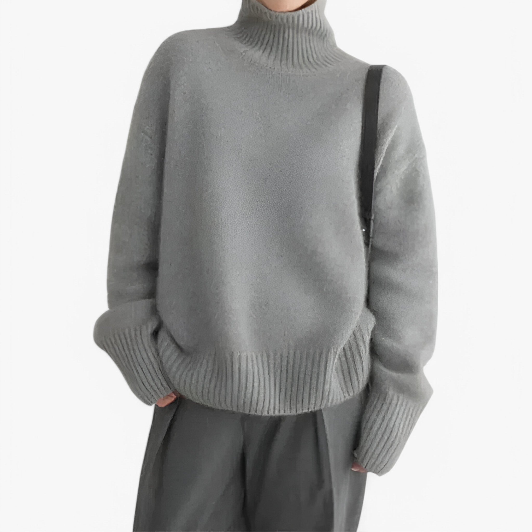 Julia | Maglione in cashmere - Morbido ed elegante - Grigio - - Concept Palermo