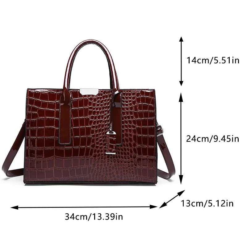 TRIJN - Borsa da donna con stampa coccodrillo - - handbags Women's handbags - Concept Palermo