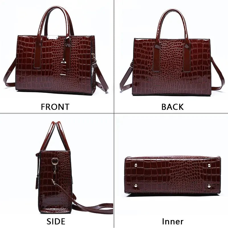 TRIJN - Borsa da donna con stampa coccodrillo - - handbags Women's handbags - Concept Palermo