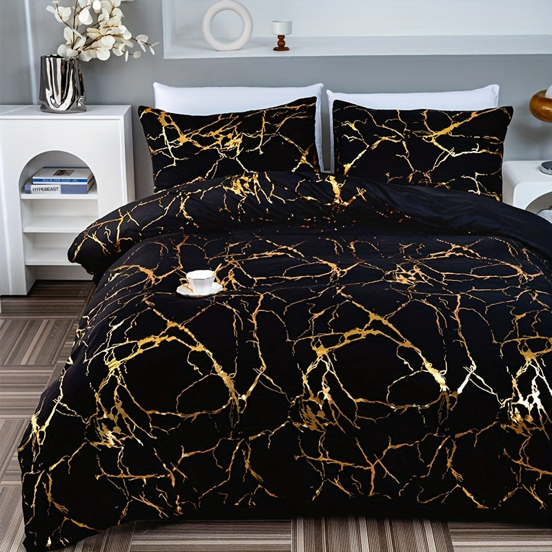 DreamScape™ | Set di lenzuola in raso di lusso - Nero - bedsheets Home - Concept Palermo