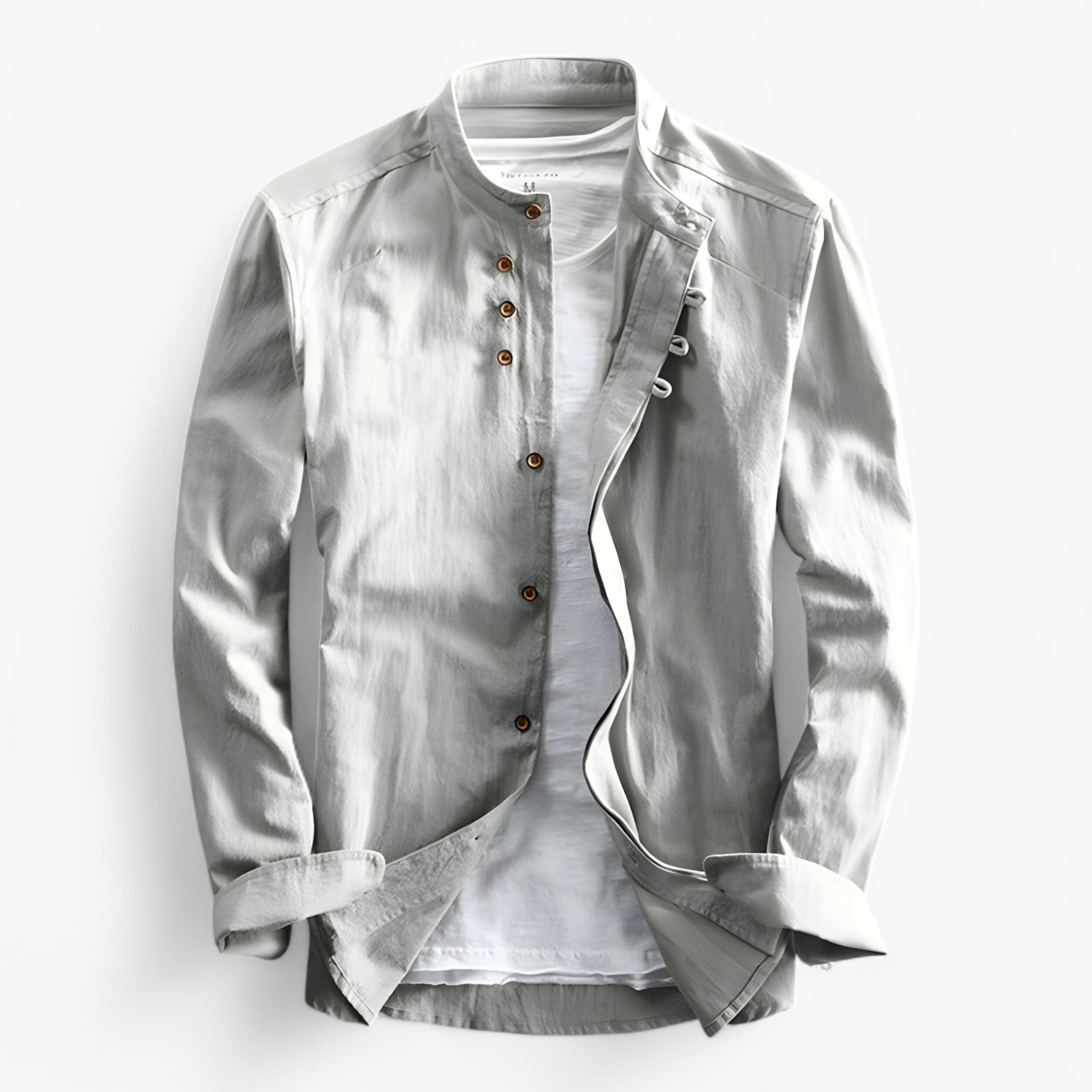 Karl - Camicia in Stile Giapponese - Grigio chiaro - - Concept Palermo
