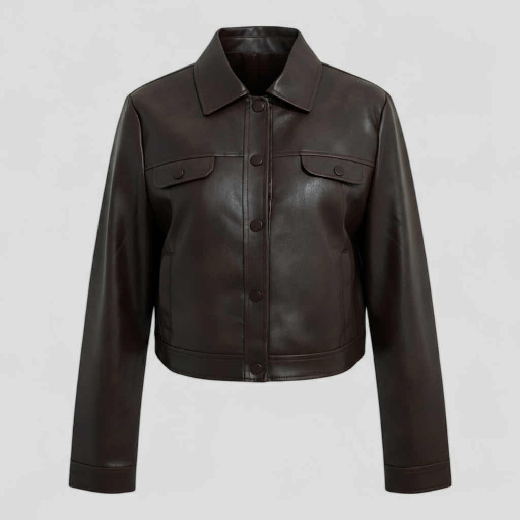 Elma | Giacca in pelle sottile da donna - Cammello - Jackets & Coats Women jackets - Concept Palermo