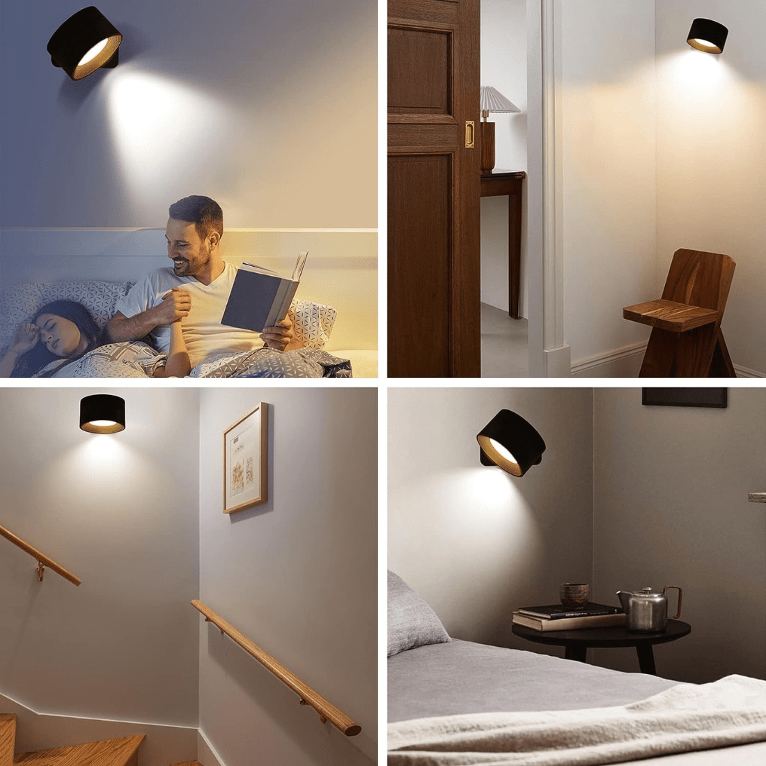 Flexilight™ | Lampada da parete wireless ricaricabile a 360° - - home Væglamper - Concept Palermo