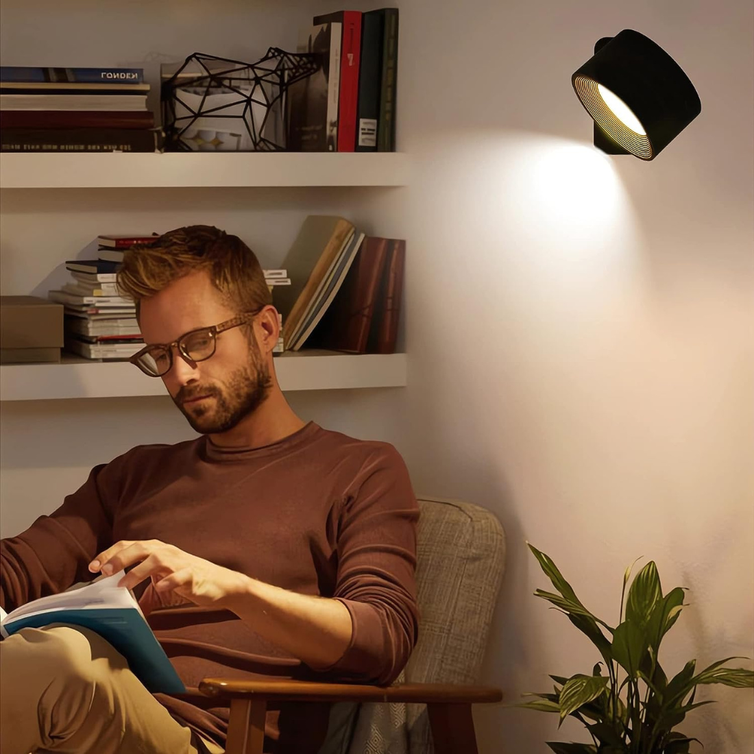 Flexilight™ | Lampada da parete wireless ricaricabile a 360° - - home Væglamper - Concept Palermo