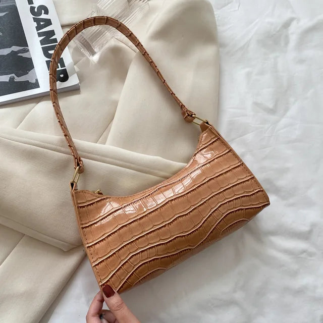 INGE - Borsa a tracolla in pelle stile retrò da donna - Cachi - Bags handbags Shoulder Bags Women's handbags - Concept Palermo