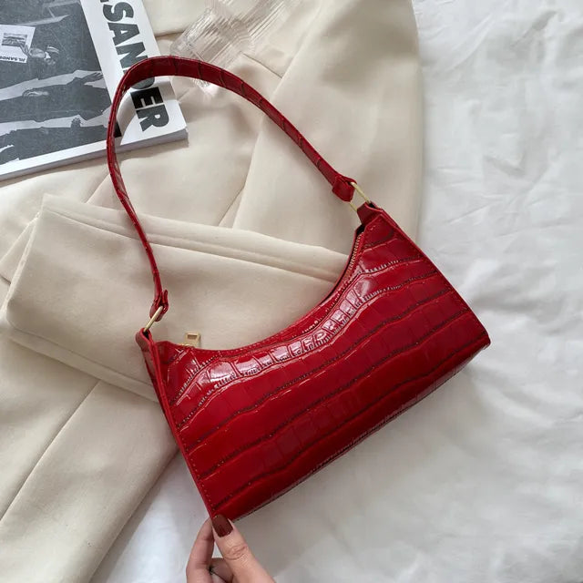 INGE - Borsa a tracolla in pelle stile retrò da donna - Rosso - Bags handbags Shoulder Bags Women's handbags - Concept Palermo