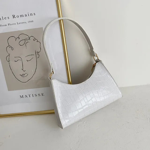 INGE - Borsa a tracolla in pelle stile retrò da donna - Bianco - Bags handbags Shoulder Bags Women's handbags - Concept Palermo