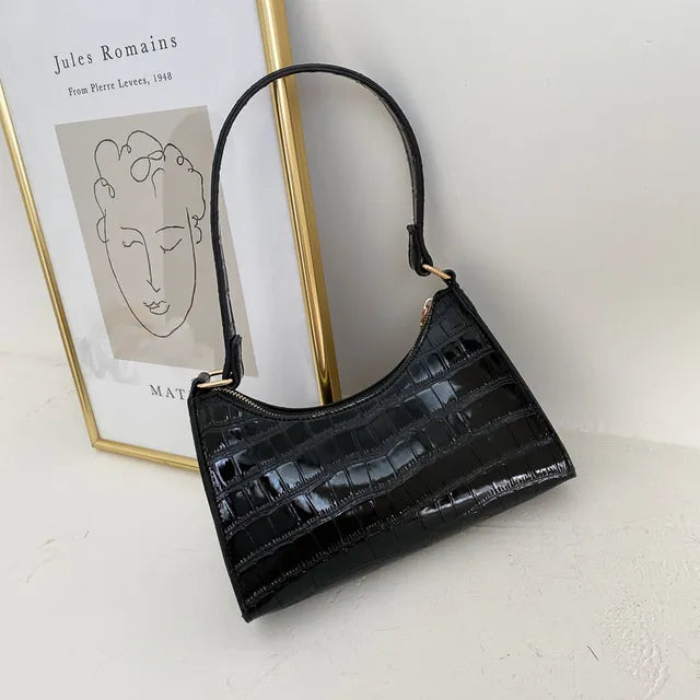 INGE - Borsa a tracolla in pelle stile retrò da donna - Nero - Bags handbags Shoulder Bags Women's handbags - Concept Palermo