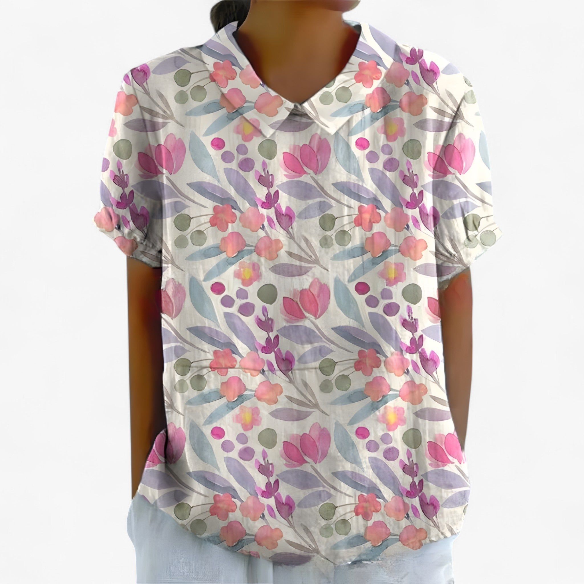 Sarah | Camicia Stampata - Stampa floreale 3 - - Concept Palermo