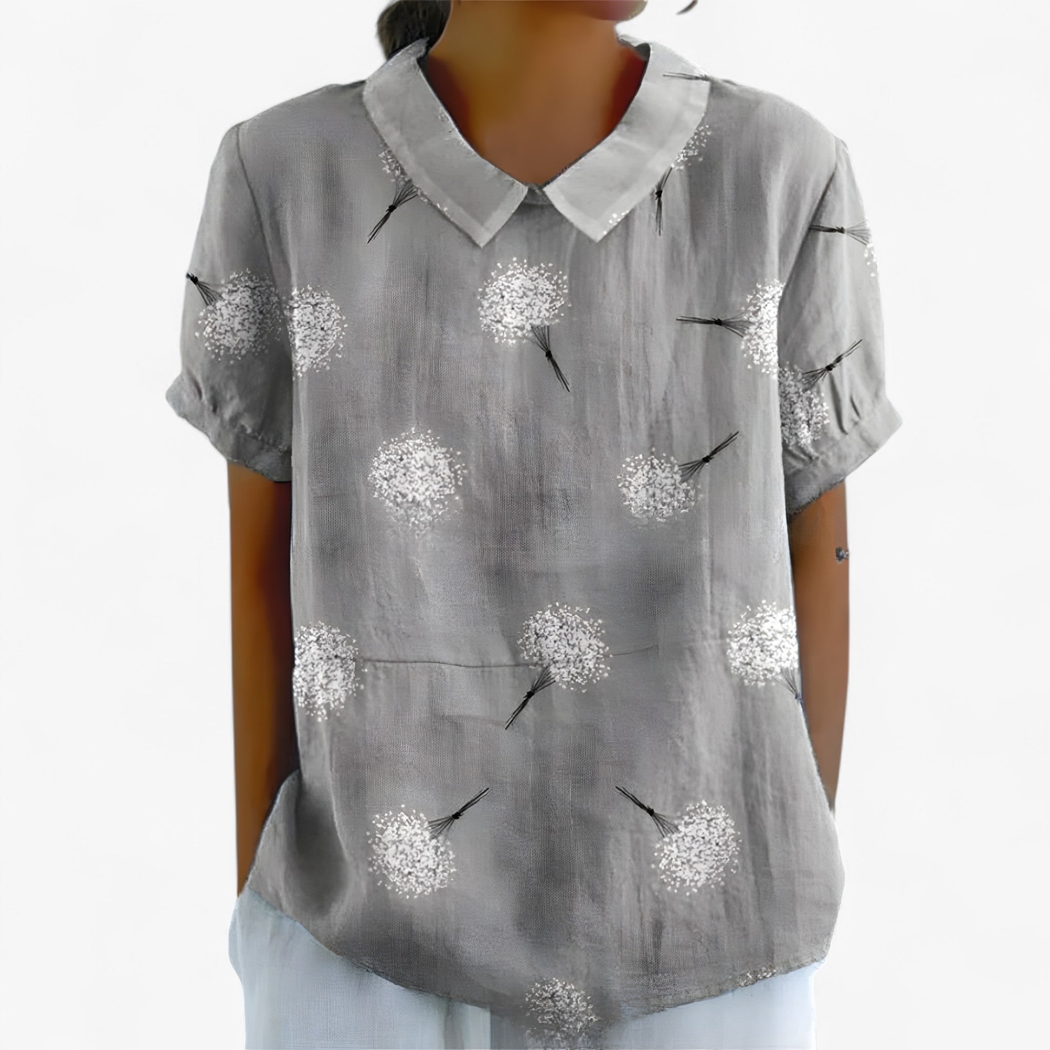 Sarah | Camicia Stampata - Verde-giallo - - Concept Palermo