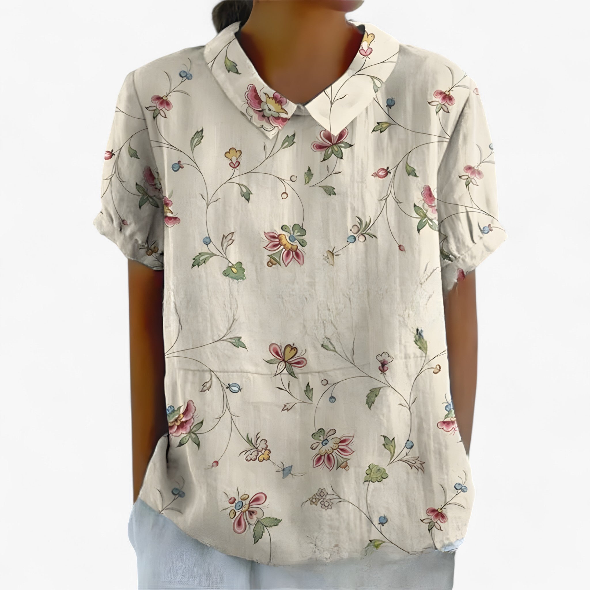 Sarah | Camicia Stampata - Stampa floreale 5 - - Concept Palermo
