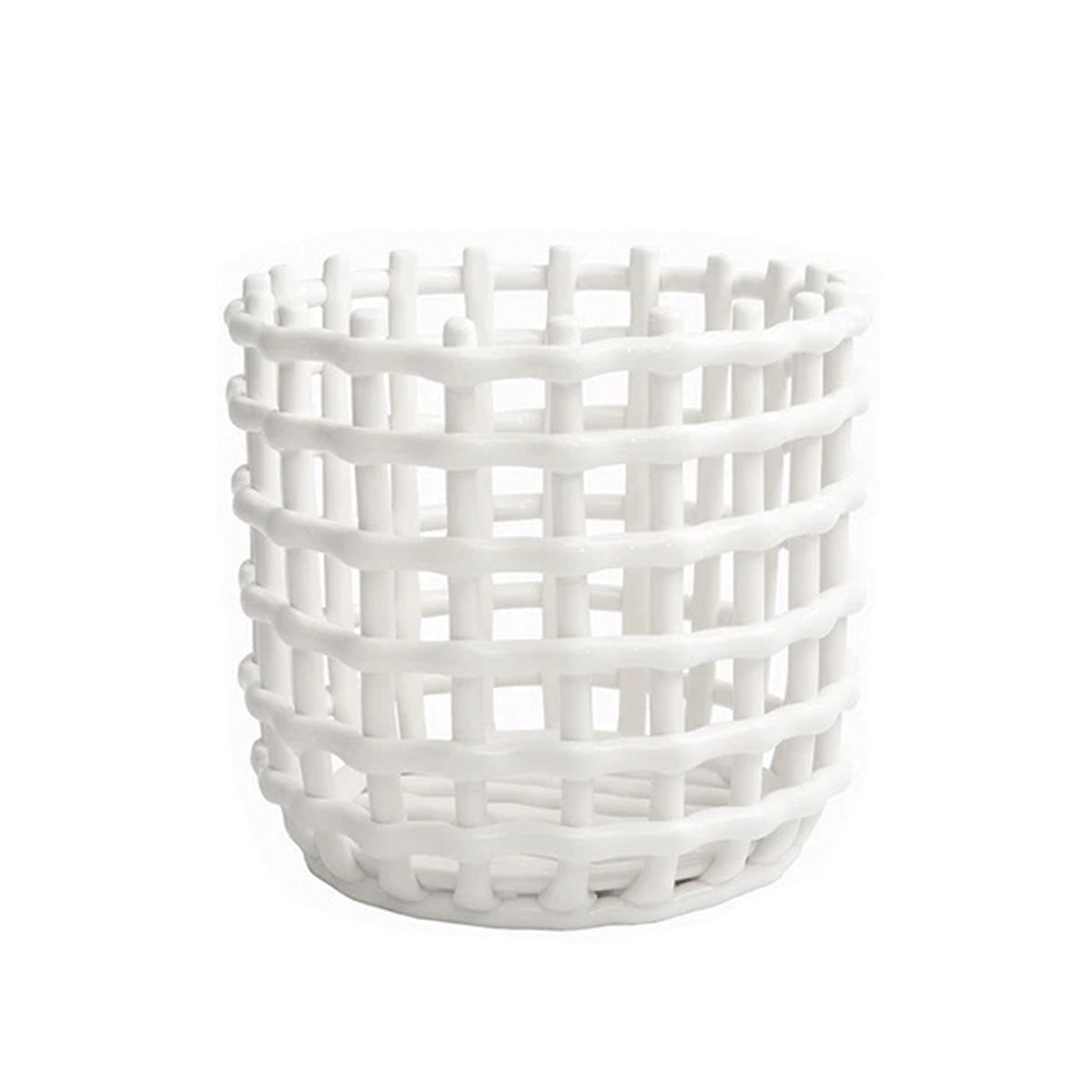 Collezione di Cestini Forma Elegante | Soluzioni di Stoccaggio Stilose e Funzionali - Cestino Grande - Ceramics Decor - Concept Palermo
