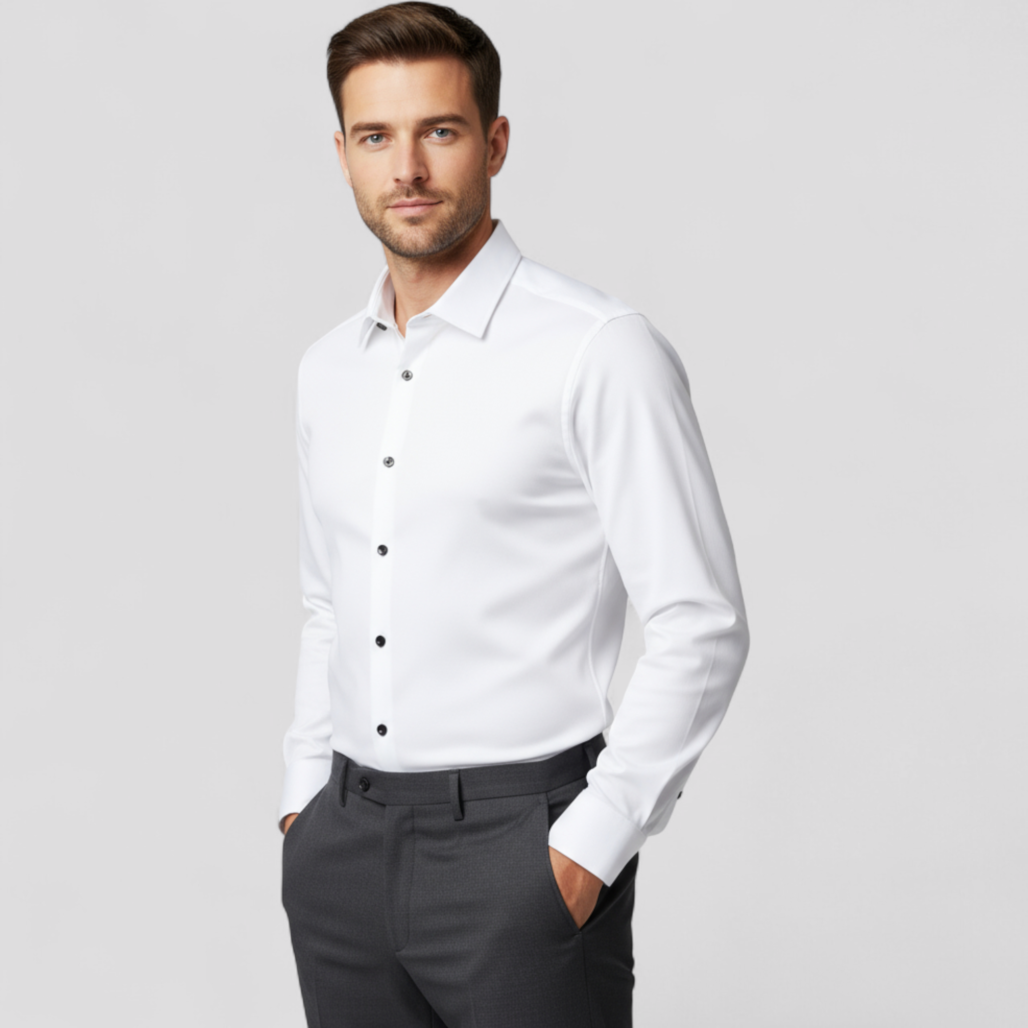 Thomas | Camicia da ufficio flessibile: linee pulite con flessibilità integrata - - 10/6/2024 clothing tshirts - Concept Palermo