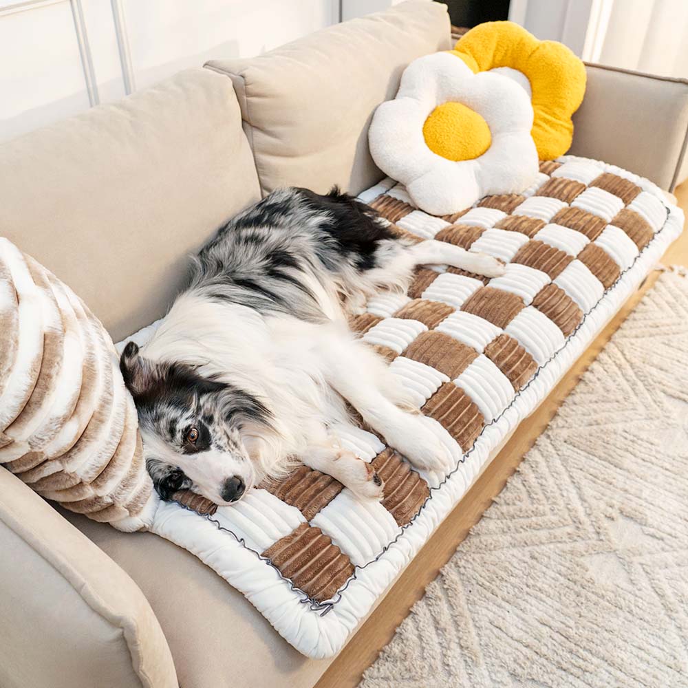 Coperta Chenille™ - Marrone bianco - carpet huis&tuin - Concept Palermo