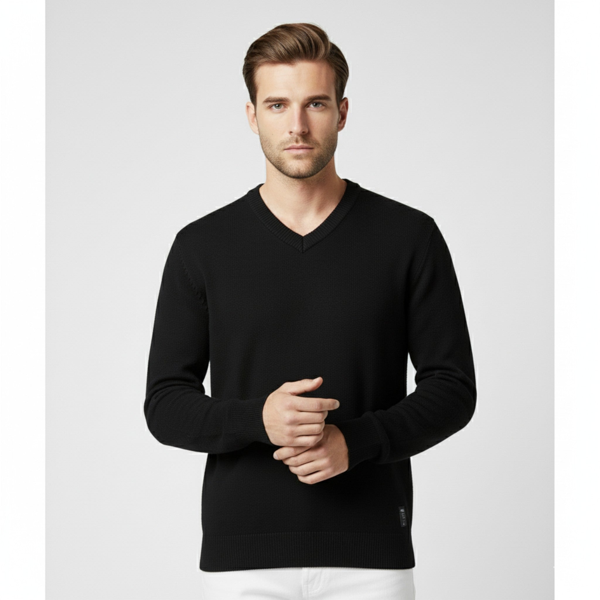 Kerby | Maglione da Uomo con Scollo a V - - Sweater - Concept Palermo