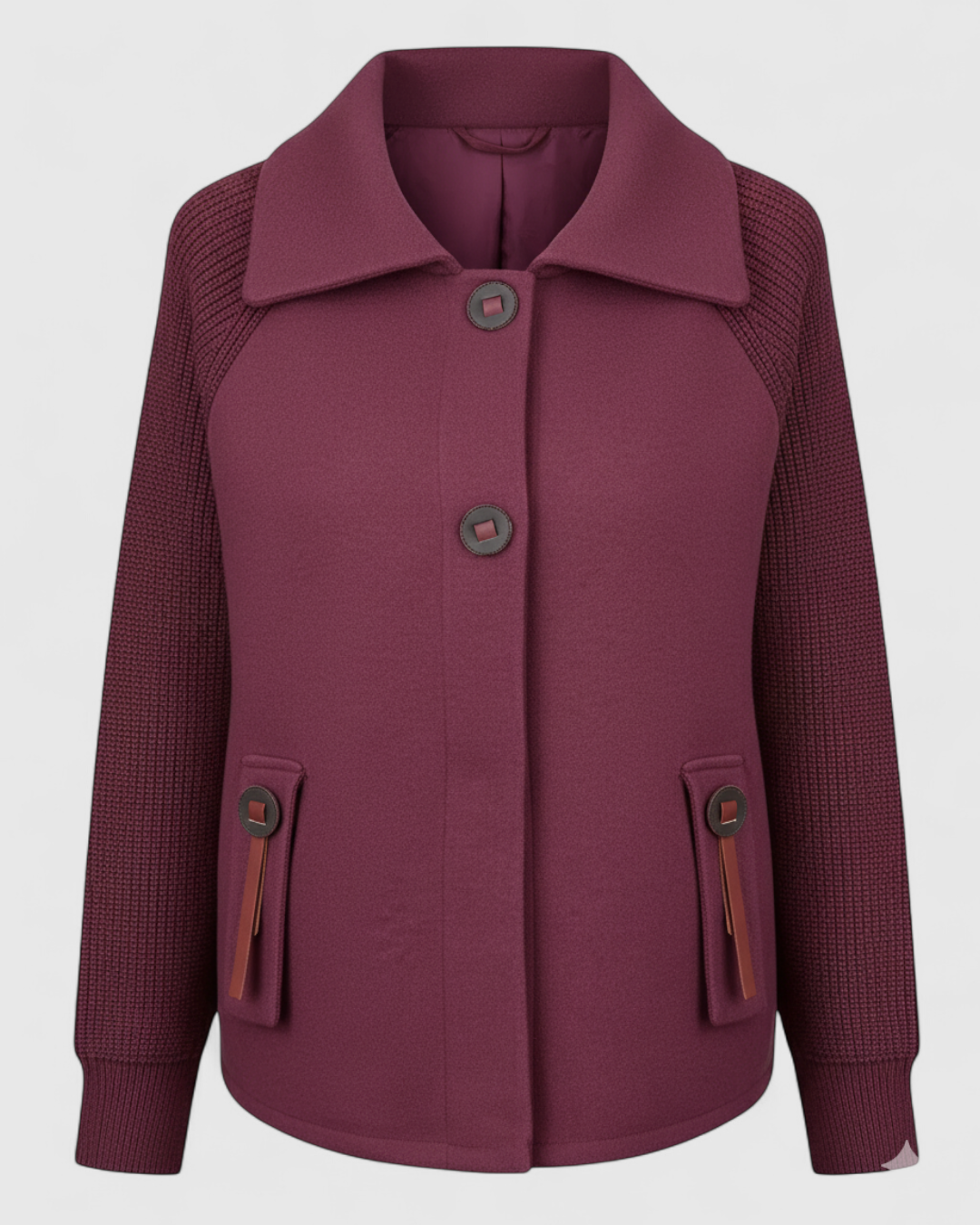 Serena | Giacca Invernale Donna Casual con Collo Alto - Fucsia - giacca autunno inverno giacca casual giacca collo alto giacca comoda giacca con tasche giacca donna giacca elegante - Concept Palermo