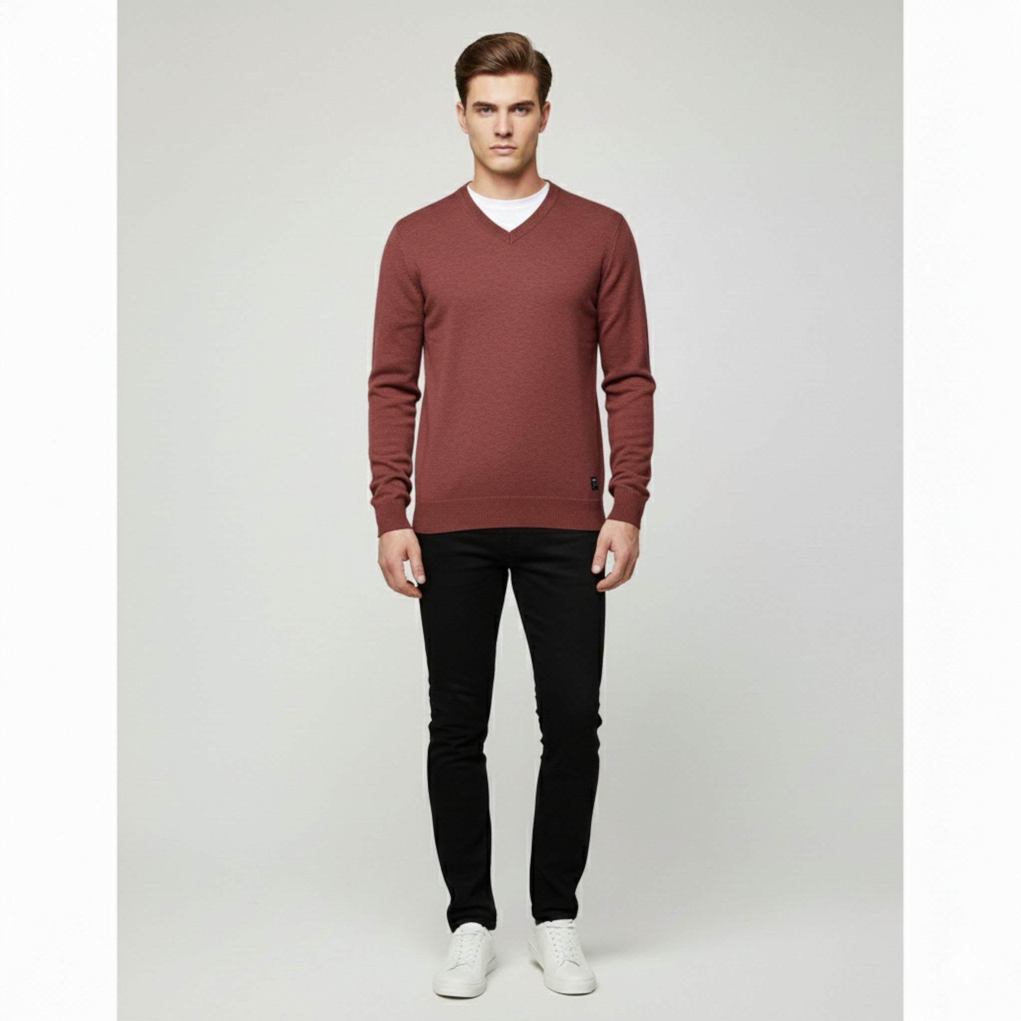 Will | Maglione da Uomo con Scollo a V - - Sweater - Concept Palermo