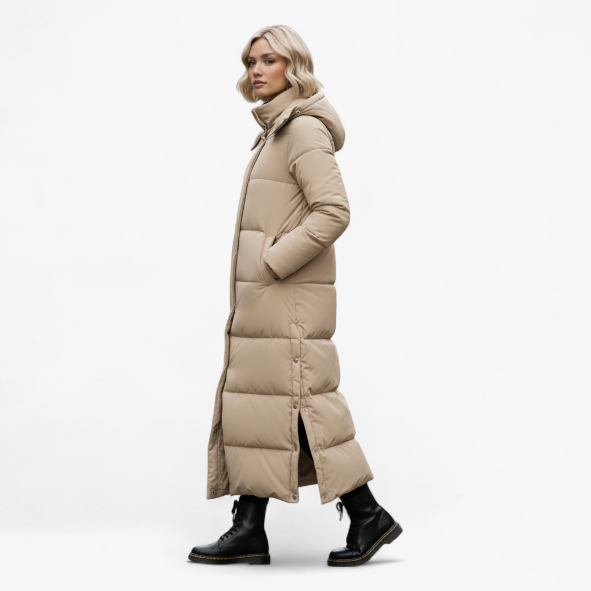 Chiara | Giacca Invernale Donna Lunga con Cappuccio - - cappotto coreano cappotto donna cappotto spesso giacca alla moda giacca autunno inverno giacca calda giacca comoda giacca elegante giacca lunga parka con cappuccio - Concept Palermo